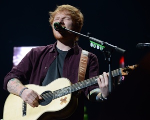 Ed Sheeran Performing at Target Center on September 15, 2014. (Pioneer Press: Holly Peterson)
